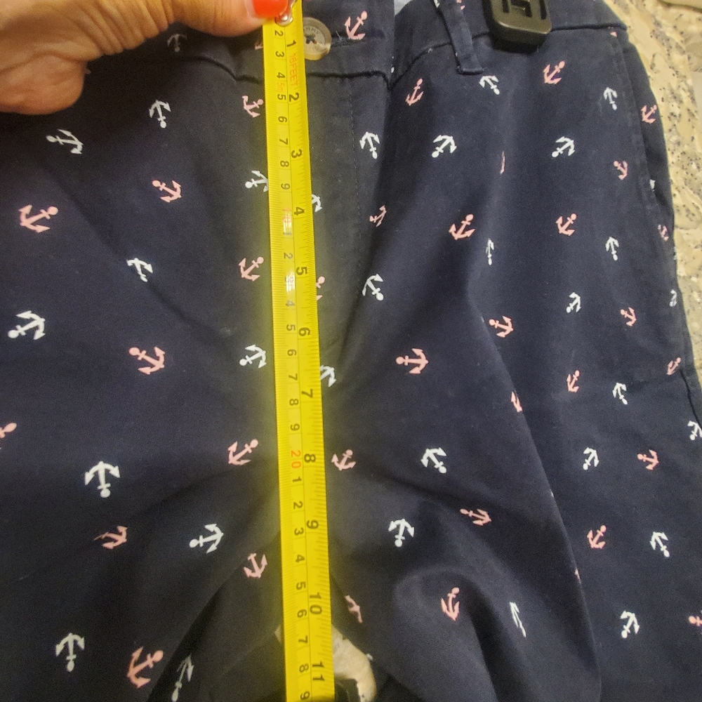💥SOLD💥 Tommy Hilfiger Women’s Pants Navy Anchors Print Chino Sz 12 - Picture 6 of 12